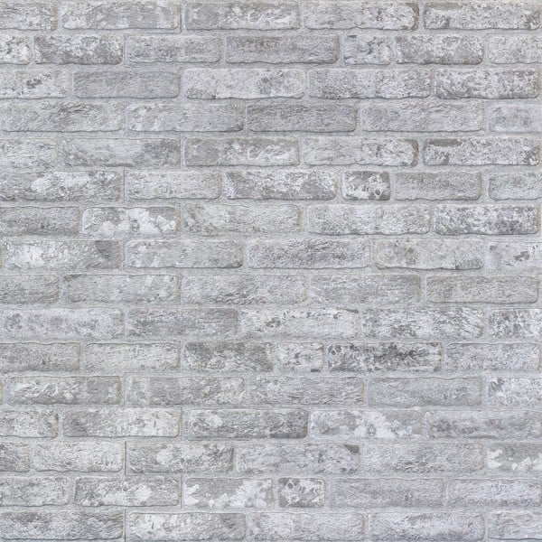 Wallsupply Ultracoustic Loft Brick Felt, Wall Cladding 3D Interlocking Tiles, 6pcs 1m² Grey