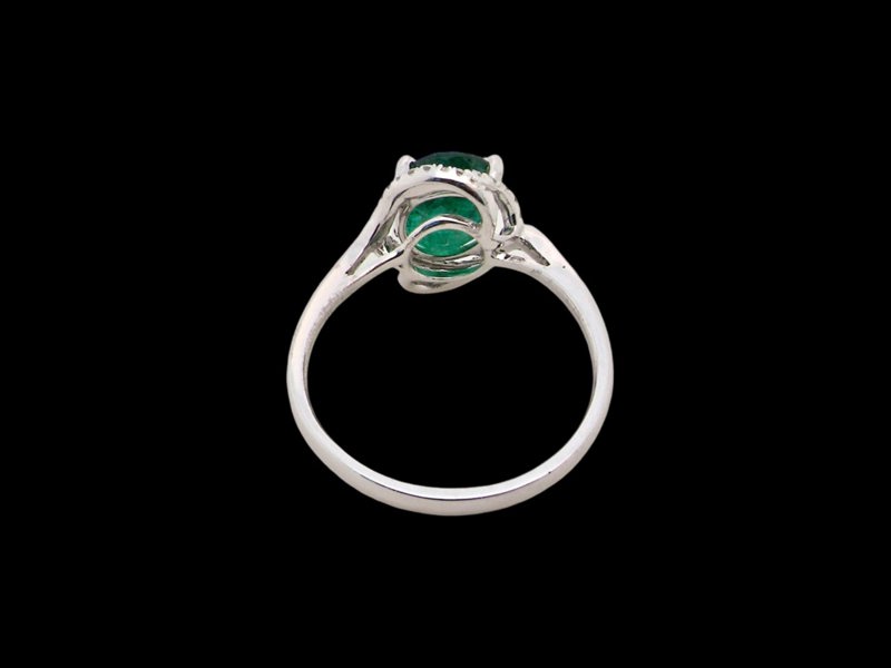 Vintage Tom A NEW Emerald and Diamond Cluster Ring