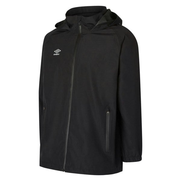 Umbro Mens Club Essential Waterproof Jacket - Black