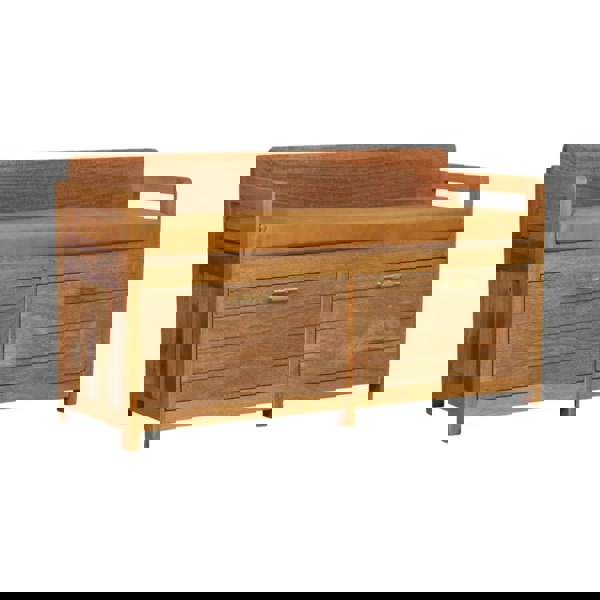 Artisan Furniture Solid Wood Oxford Oak-ish 2 Drawer Storage Bench