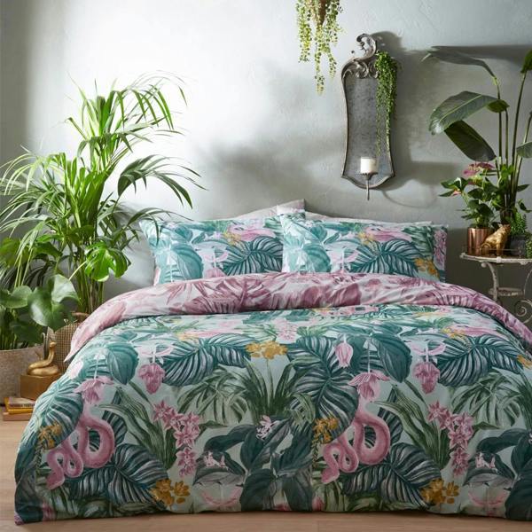 Furn Medinilla Duvet Cover Set - Mint/Lilac - 