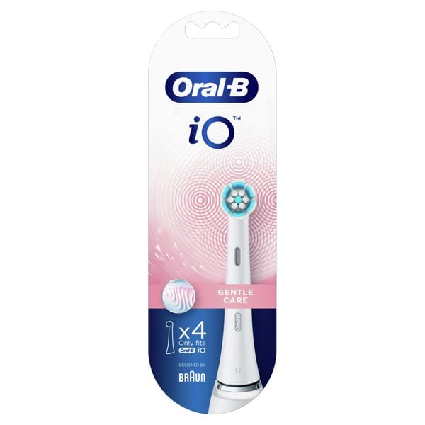 Oral-B iO Gentle Care Toothbrush Heads, Pack of 4 Counts