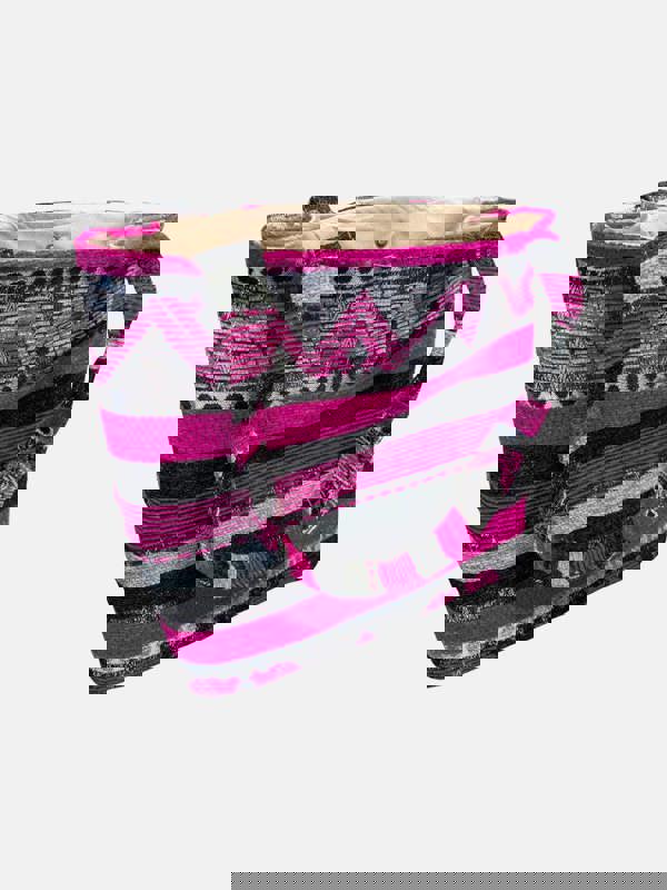 Berber Leather The Nador Small Expandable Fabric Tote in Pink