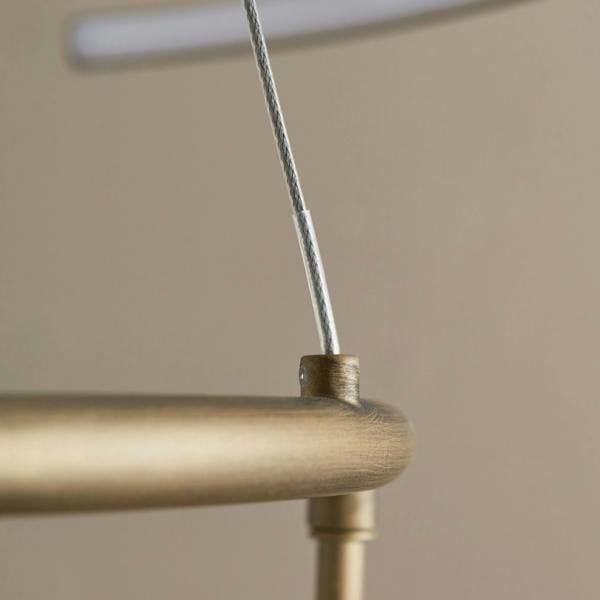 Pagazzi Lighting Mabel Antique Brass LED Pendant Ceiling Light