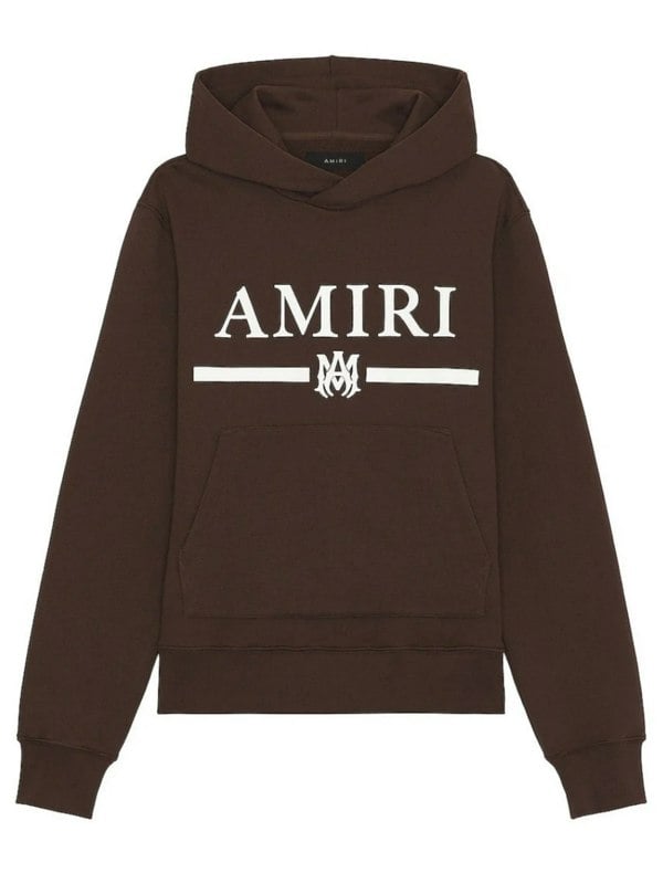 Amiri MA Bar Logo Hoodie – Brown