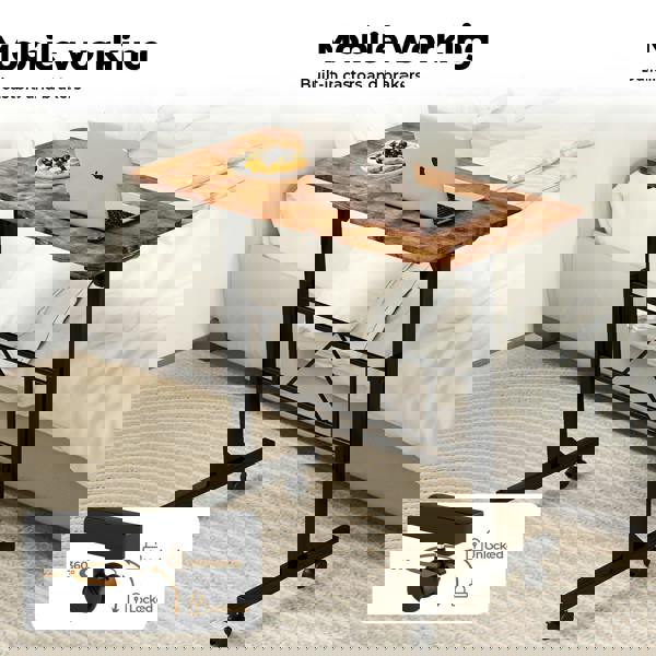 Levede Standing Desk Height Adjustable Office Laptop Pc Computer Workstation