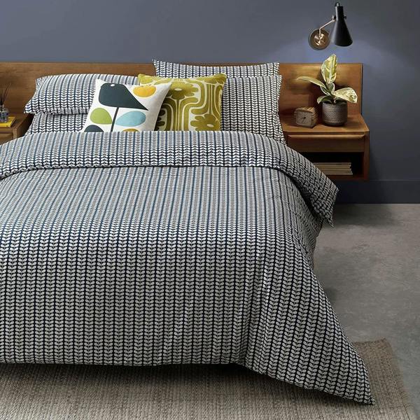 Orla Kiely Tiny Stem Whale Super King Size Duvet Cover Only