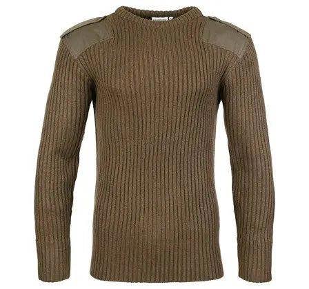 Crew Neck Combat Jumper - Hi-Vis Trousers