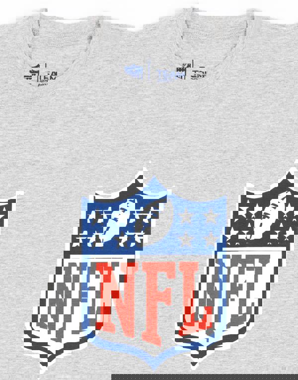 NFL Womens Grey Shield Logo Short Sleeved T-Shirt