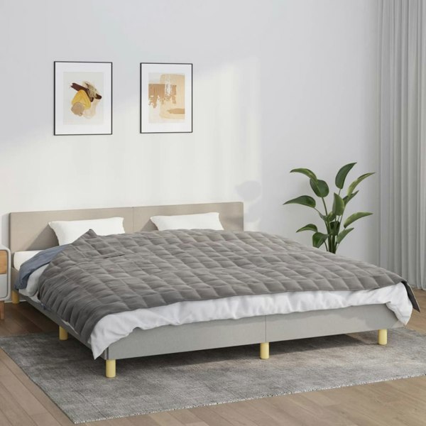 Berkfield Weighted Blanket Grey 155x220 cm 11 kg Fabric