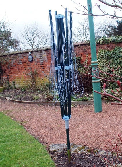 Samuel Alexander 4 Arm 50m Steel Rotary Airer / Washing Line Garden