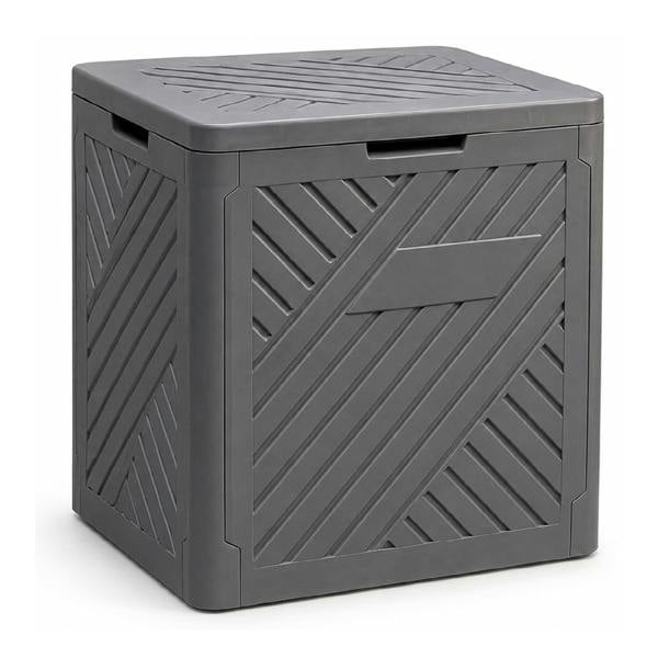 Gr8 Garden 120L Plastic Garden Storage Box Outdoor Deck Shed Cushion Utility Chest Trunk Anthracite