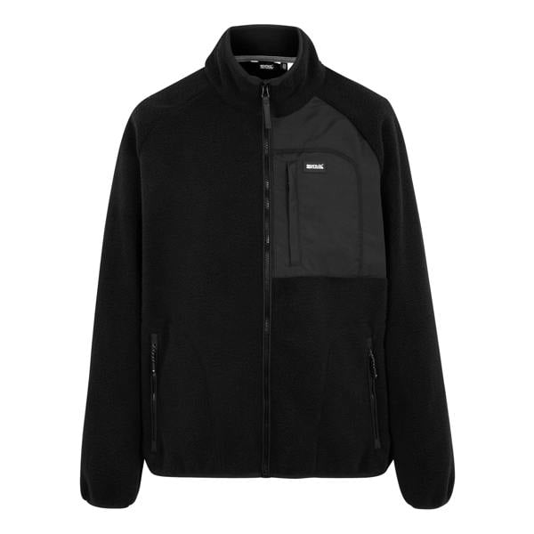 Regatta Mens Frankie Borg Fleece Jacket - Black