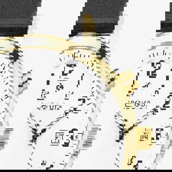 Sekonda Easy Reader Black & Gold Plated Watch 30127