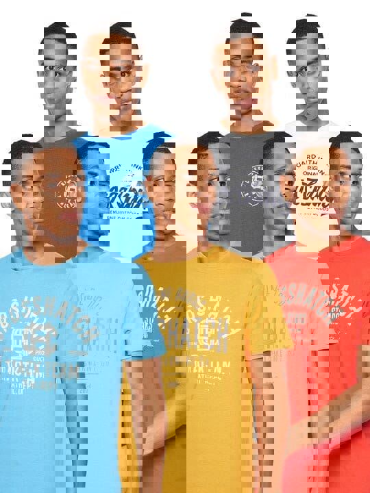 Crosshatch Weymouth T-Shirt 5pk Assorted