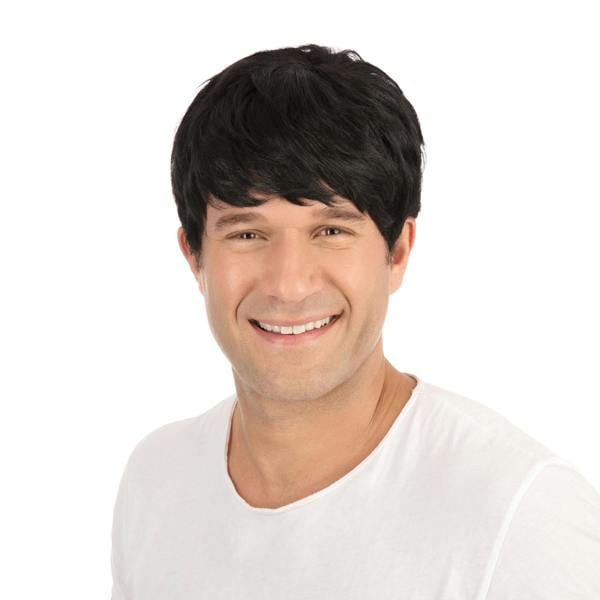 Bristol Novelty Mens Short Wig - Black - 