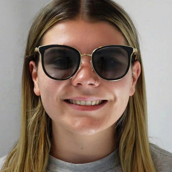 Michael Kors Sunglasses Adrianna 1 1010 110011 Black Gold Grey Gradient