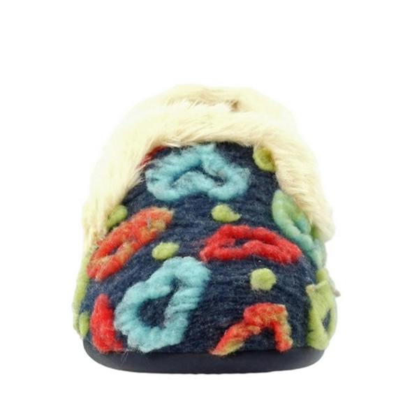 Lunar Womens/Ladies Truffle Slippers - Navy - 