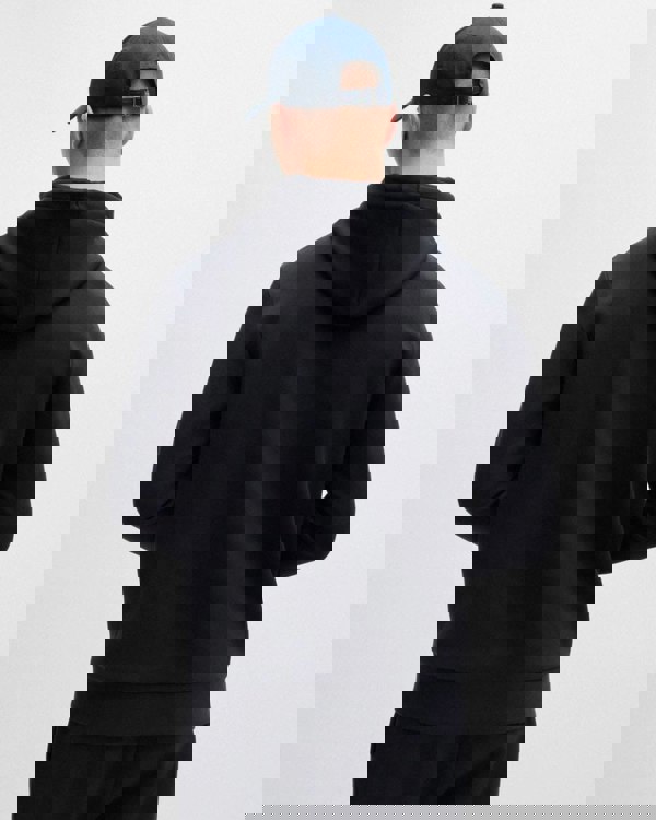 BOSS Green Saggy Mens Stretch Cotton Zip-Up Hoodie with Logo Print NOS - Dark Blue 402