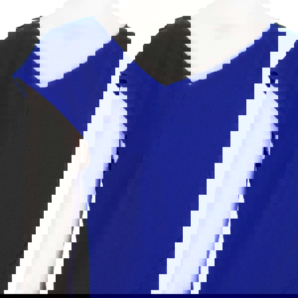 Roland Mouret asymmetric shift dress in a cobalt blue crepe fabric