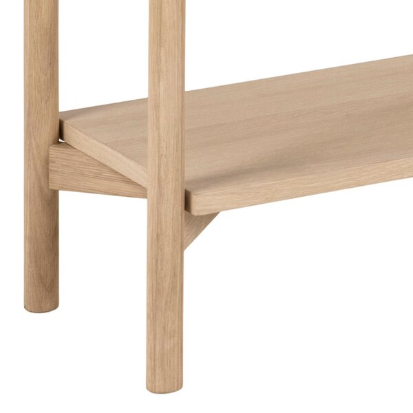 Wyld Haus Berrytwist Scandi White Oak Veneer Bookcase 4 Shelves