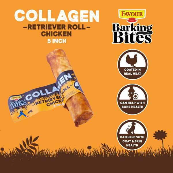 Favour Collagen Chicken 5" Retriever Rolls 55g