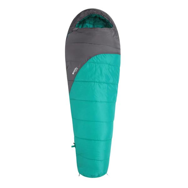 Mountain Warehouse Summit 250 Left Zip Mummy Sleeping Bag - Teal - 