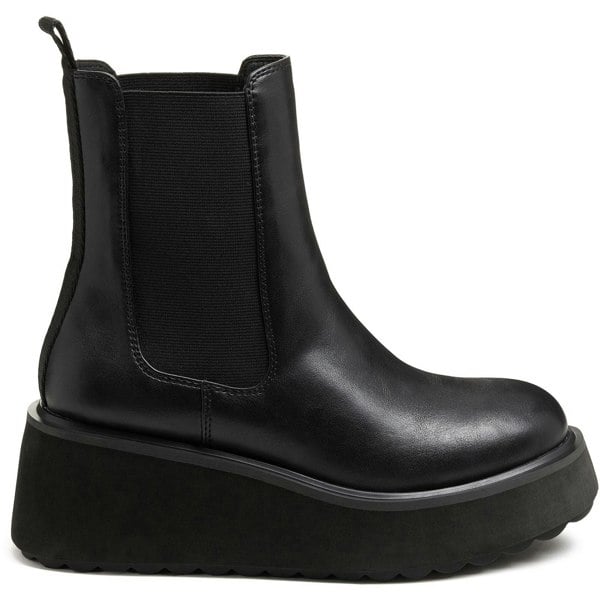 Rocket Dog Heyday Polyurethane Women's Black Flat Chelsea Boots