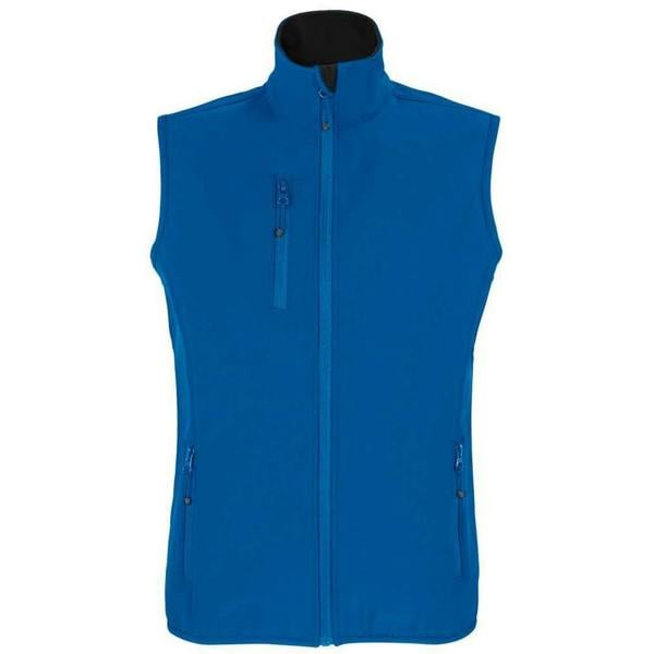 SOLS Womens/Ladies Falcon Softshell Recycled Body Warmer - Royal Blue