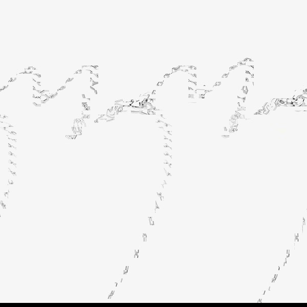 Swarovski Dextera Rhodium Plated Round White Crystal Pendant Necklace 5733400