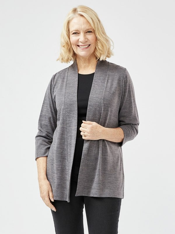 PennyPlain Long Line Cardi - Flint