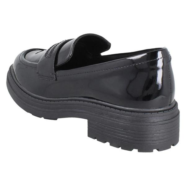 Clarks Ladies Clarks Chunky Sole Piped Trim Loafer Shoes Orinoco3 Edge