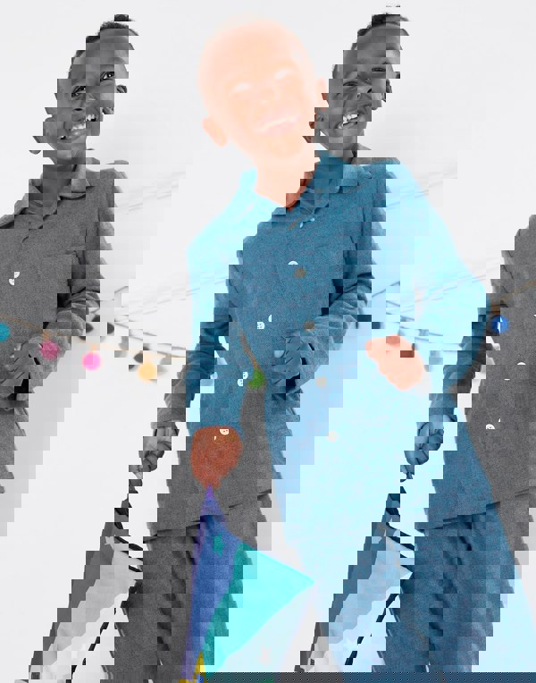 Children's Brushed Cotton Pyjama Set – Stornoway Herringbone - British Boxers