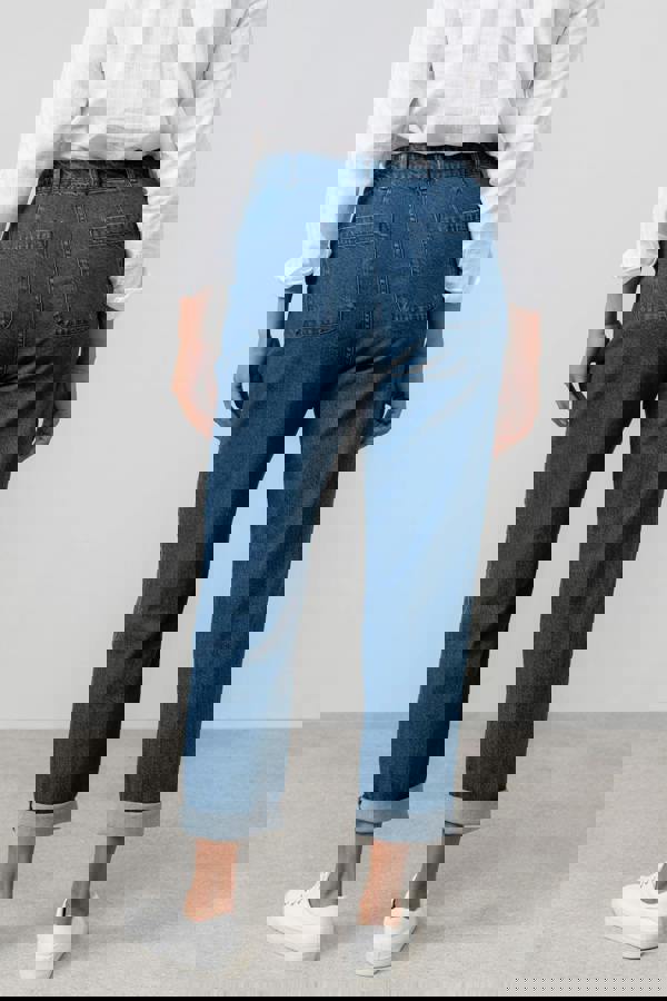 Lily & Me Daybreak Tapered Leg Jeans Blue