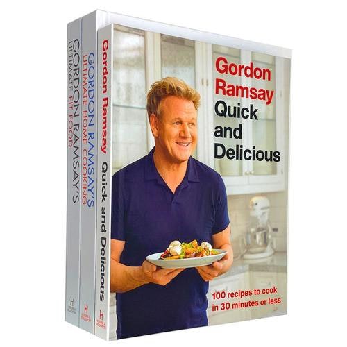 Gordon Ramsay Ultimate Fit Food, Ultimate Home Cooking, Quick & Delicious 3 Books Collection Set