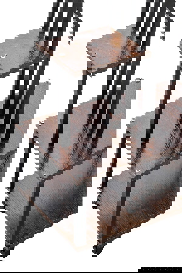 Living and Home 2Pcs Half-Heart-Shaped Tiered Plant Stand Metal Flower Stand Holder Rack Book Shelf