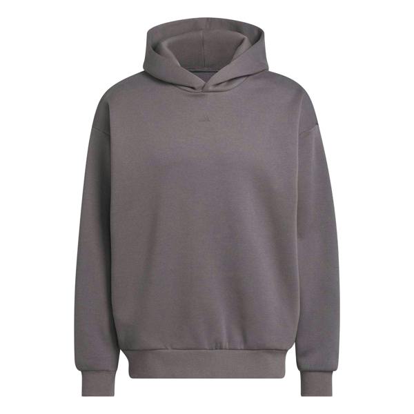 Adidas Mens Fleece Basketball Hoodie - Grey - 
