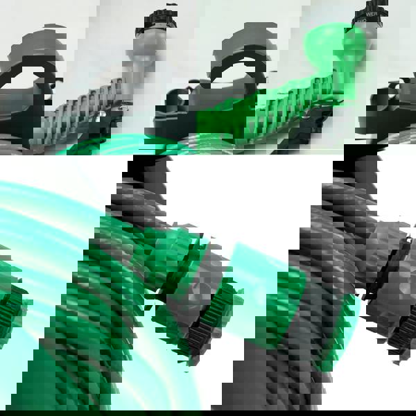 Gr8 Garden Garden Hose Reel Watering Gun Compact Portable Hose Pipe Cart Sprayer 10M 32 FT