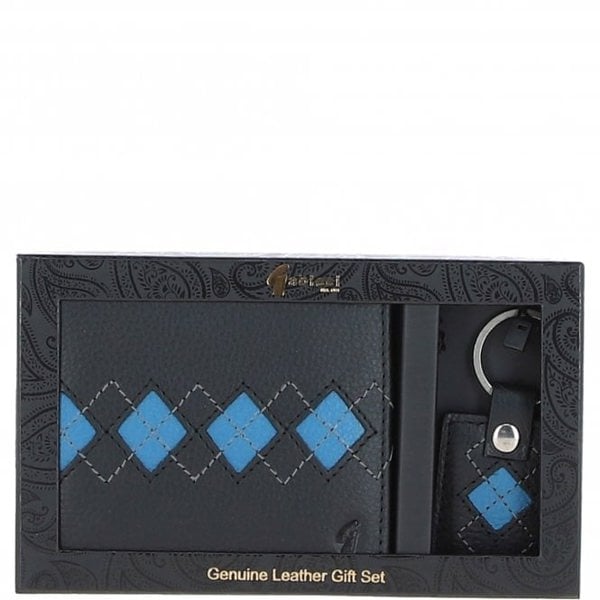 Gabicci Real Leather Wallet & Key Ring Gift Set: GB-305-GS