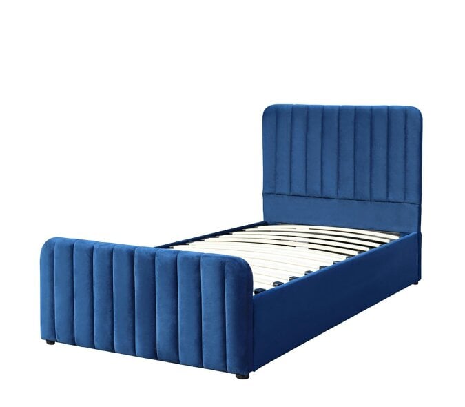Kosy Koala Ottoman Storage Bed blue 4ft Double velvet bed gas lift up Storage Bed bedroom furniture