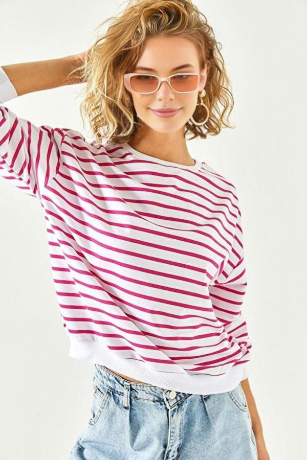 Hoxton Gal Basic Soft-Textured Oversized Sweatshirt