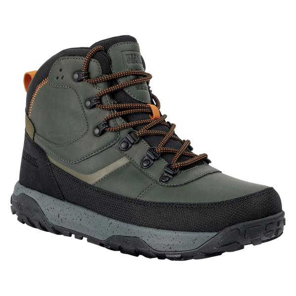 Regatta Mens Renford Walking Shoes - Khaki Green/Pumpkin Spice - 
