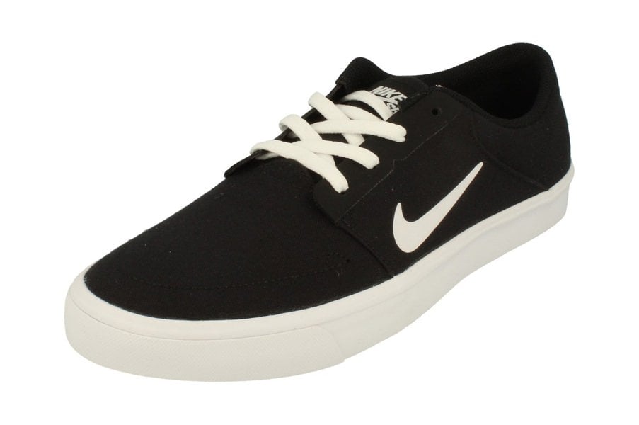 Nike Sb Portmore Canvas Mens Trainers 723874  001 - Black White 001 - Photo 0
