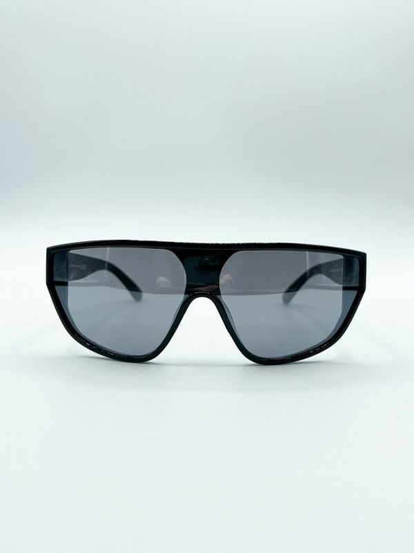 SVNX Smoke Shield Sunglasses In Black