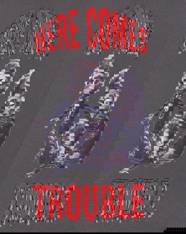 Hotel Transylvania Boys Grey Here Comes Trouble Short Sleeved T-Shirt