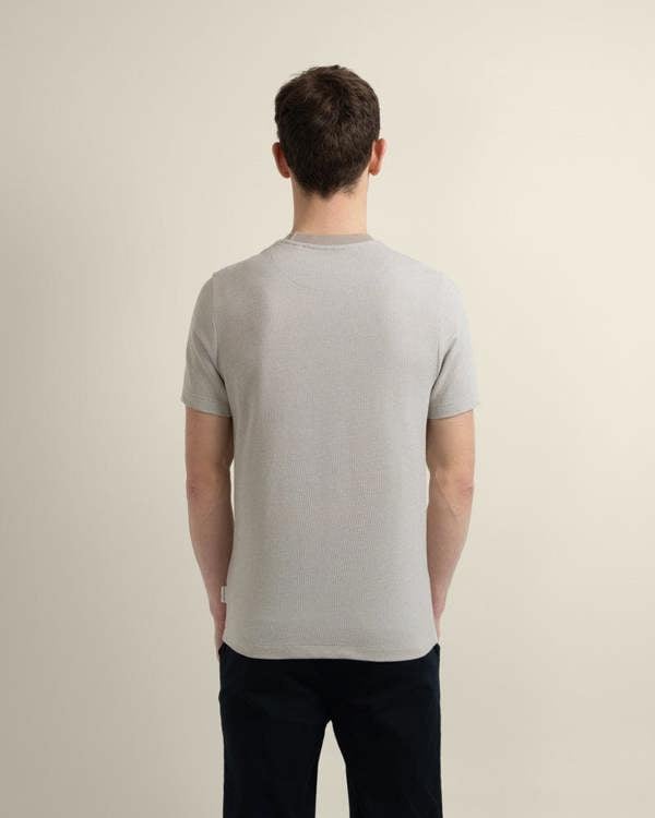 Larsson & Co Osvald - Jacquard Textured T-Shirt