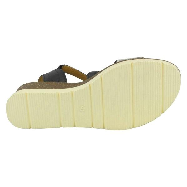 Padders Ladies Padders Wedge Heeled Sandals Primrose