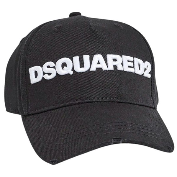 DSquared2 Logo Baseball Cap - Black/White