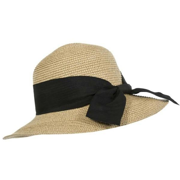 Trespass Womens Brimming Straw Summer Hat - Natural