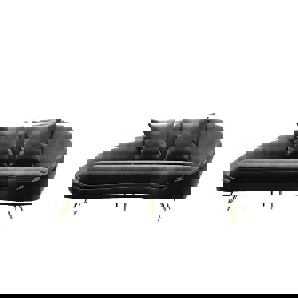 Slender Modern Curved Two Seater, Three Seater, Four Seater Sofa, Armchair, Velvet-Weilai-Weilai Concept